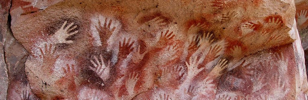 La cave des mains, Argentine (13,000–9,000 BP) CC BY-SA 3.0 - détail